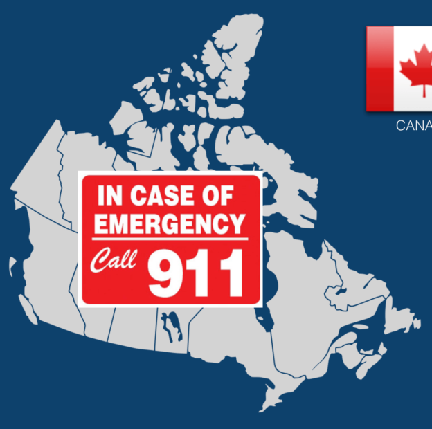 Dial 911 to call an ambulance in Canada