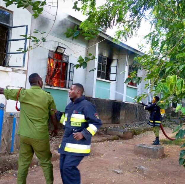 dormitory fire - Mwanza Fire & Rescue Force