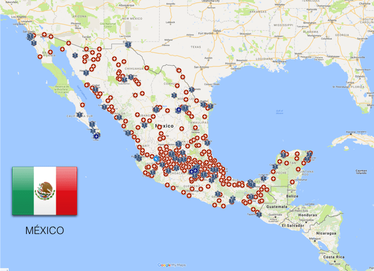 EMS Coverage Map: Mexico