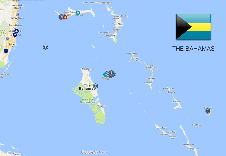 EMS Coverage Map: Bahamas