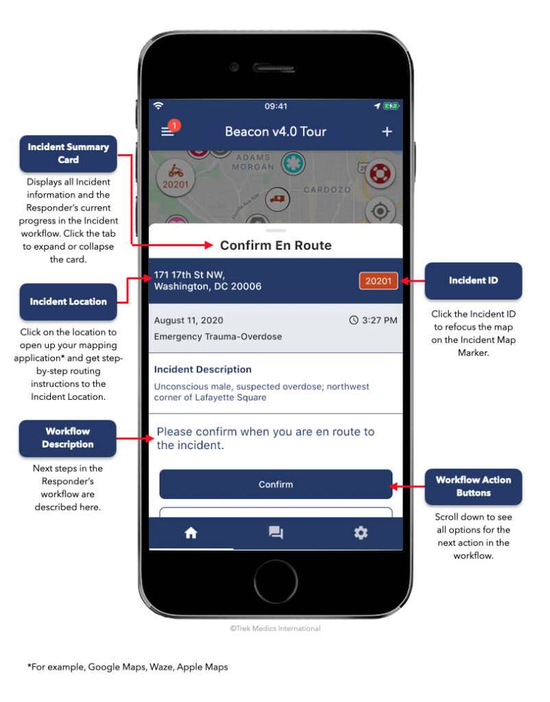 Tour Slide4 Incident Summary Card Beacon Mobile App v4.0